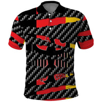 Germany Beast Polo Shirt Ripped Flag Graphic - Wonder Print Shop