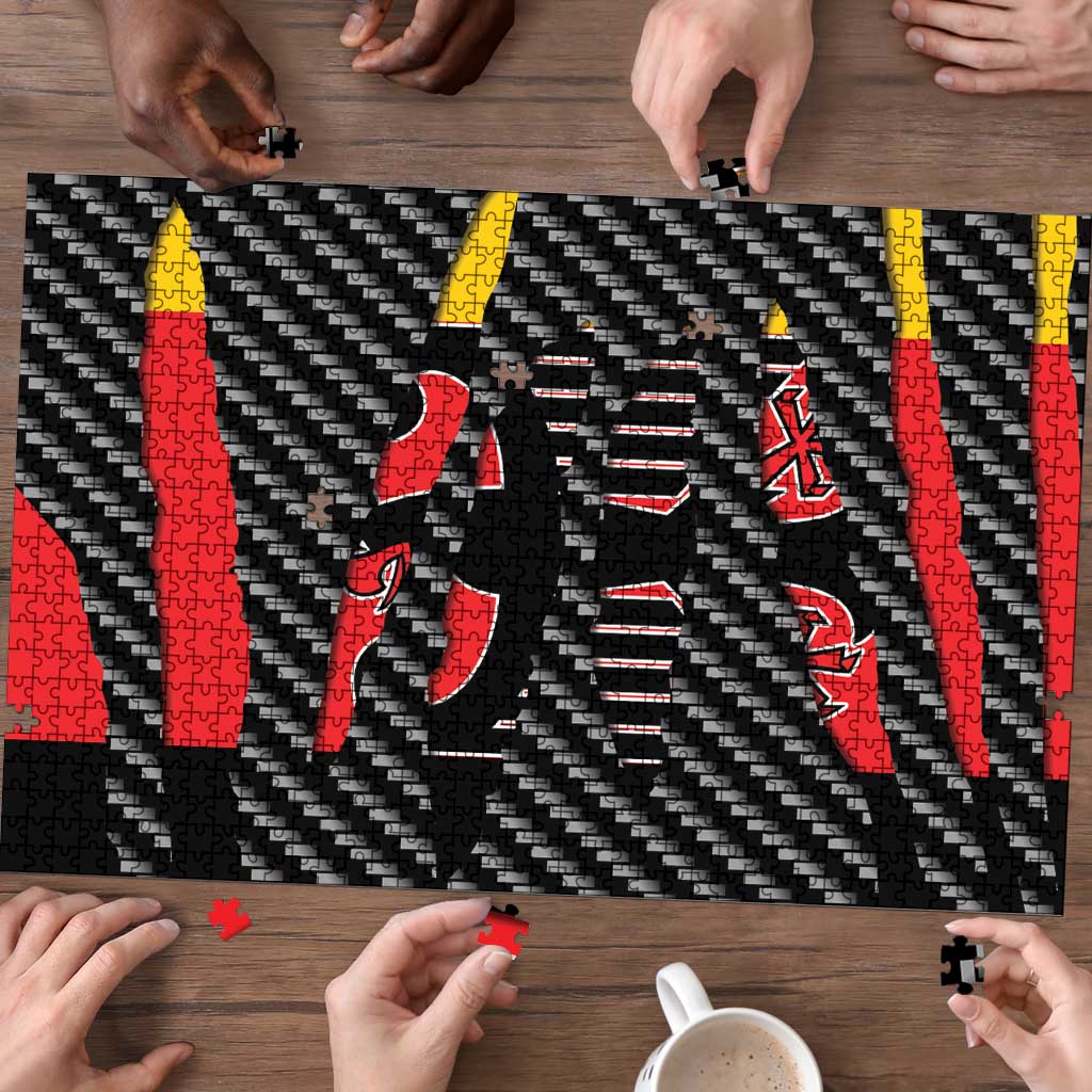 Germany Beast Puzzle Ripped Flag Graphic - Wonder Print Shop