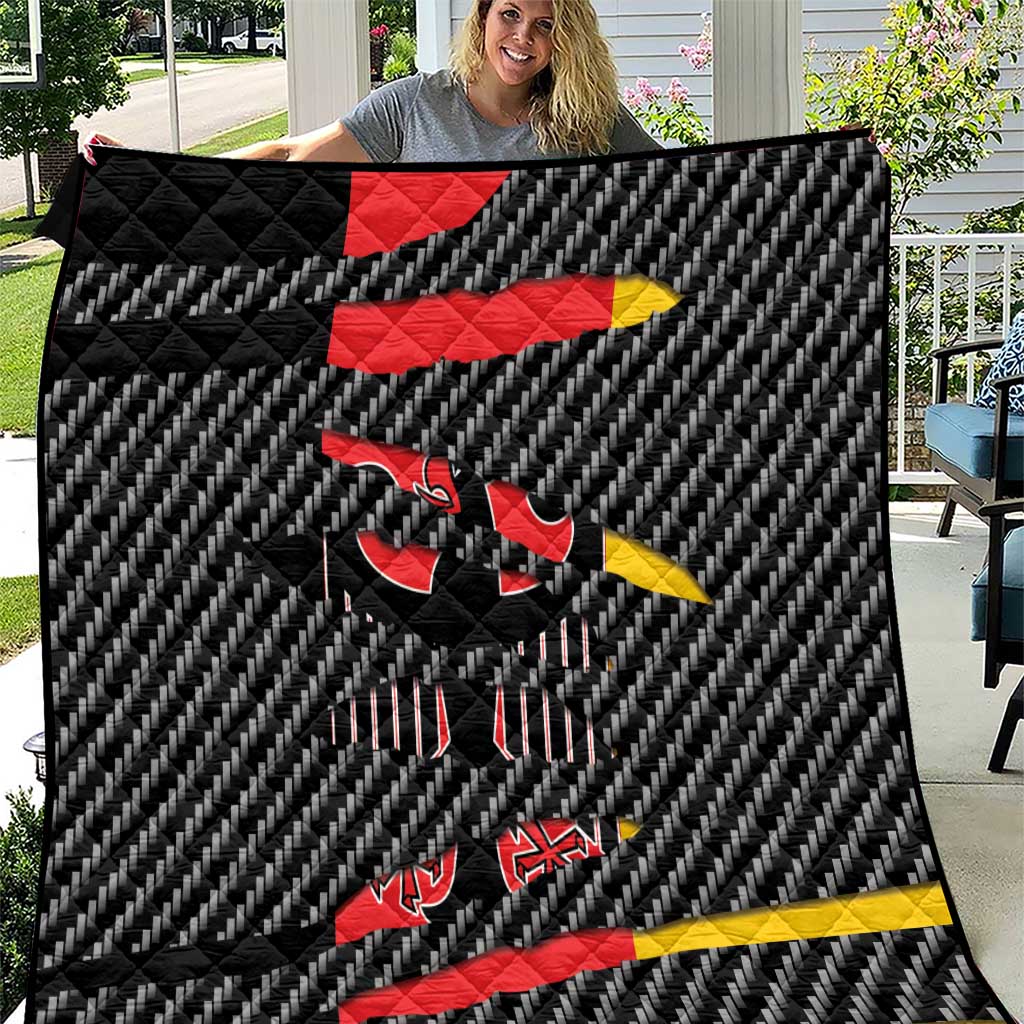 Germany Beast Quilt Ripped Flag Graphic - Wonder Print Shop