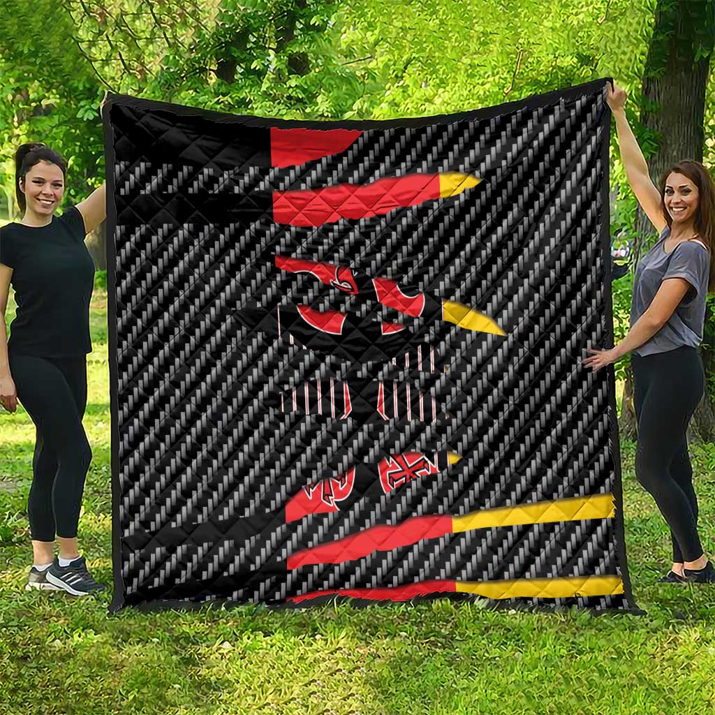 Germany Beast Quilt Ripped Flag Graphic - Wonder Print Shop