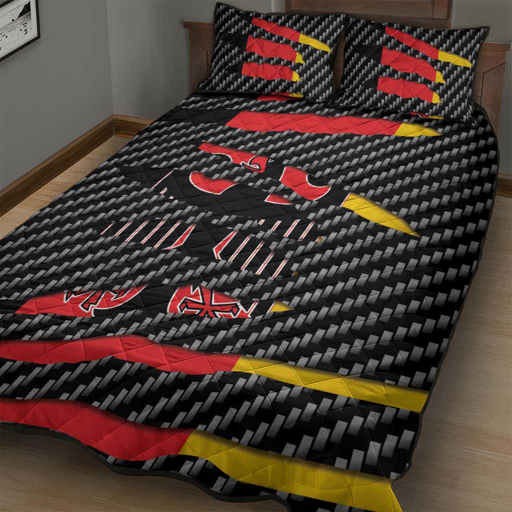 Germany Beast Quilt Bed Set Ripped Flag Graphic - Wonder Print Shop