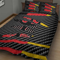 Germany Beast Quilt Bed Set Ripped Flag Graphic - Wonder Print Shop