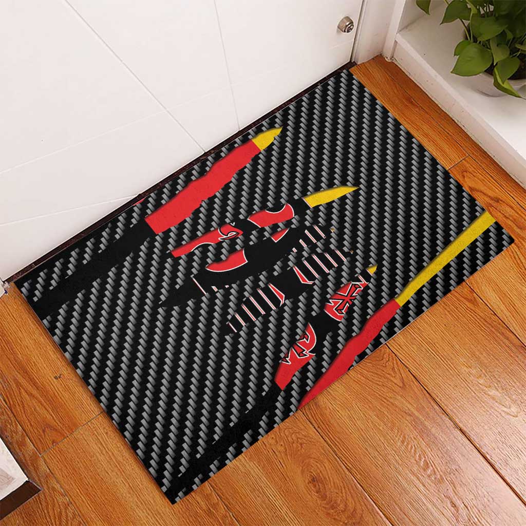 Germany Beast Rubber Doormat Ripped Flag Graphic - Wonder Print Shop