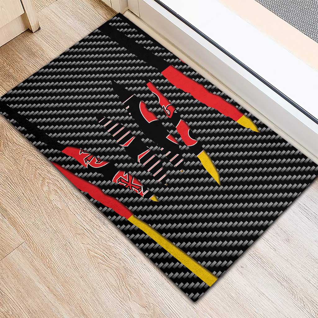 Germany Beast Rubber Doormat Ripped Flag Graphic - Wonder Print Shop