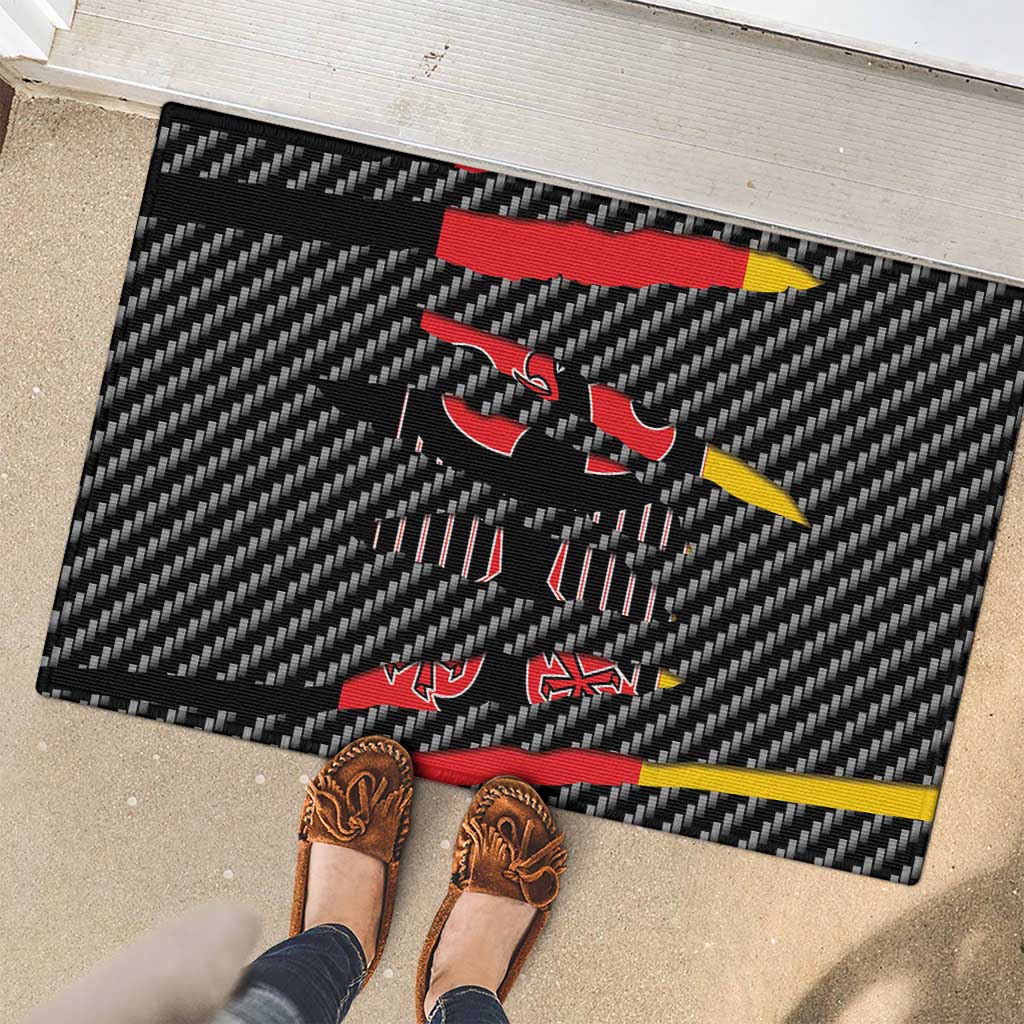 Germany Beast Rubber Doormat Ripped Flag Graphic - Wonder Print Shop