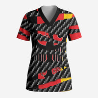 Germany Beast Scrub Top Ripped Flag Graphic - Wonder Print Shop