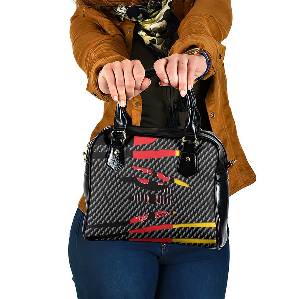 Germany Beast Shoulder Handbag Ripped Flag Graphic - Wonder Print Shop