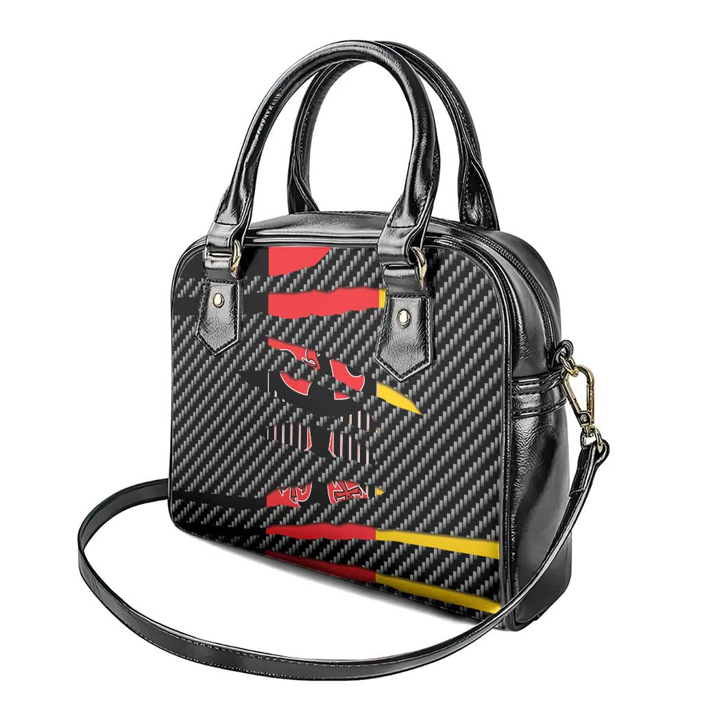 Germany Beast Shoulder Handbag Ripped Flag Graphic - Wonder Print Shop