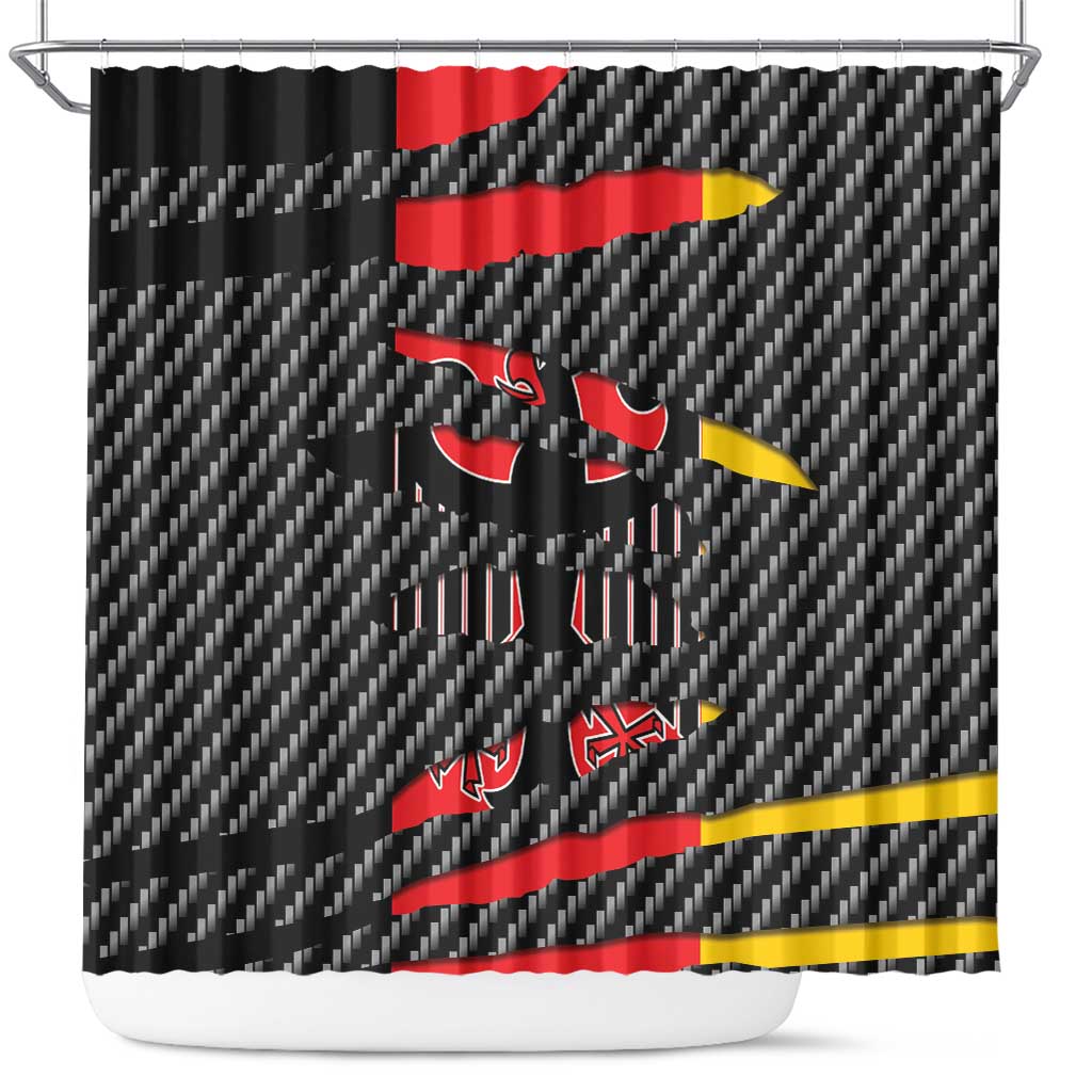 Germany Beast Shower Curtain Ripped Flag Graphic - Wonder Print Shop