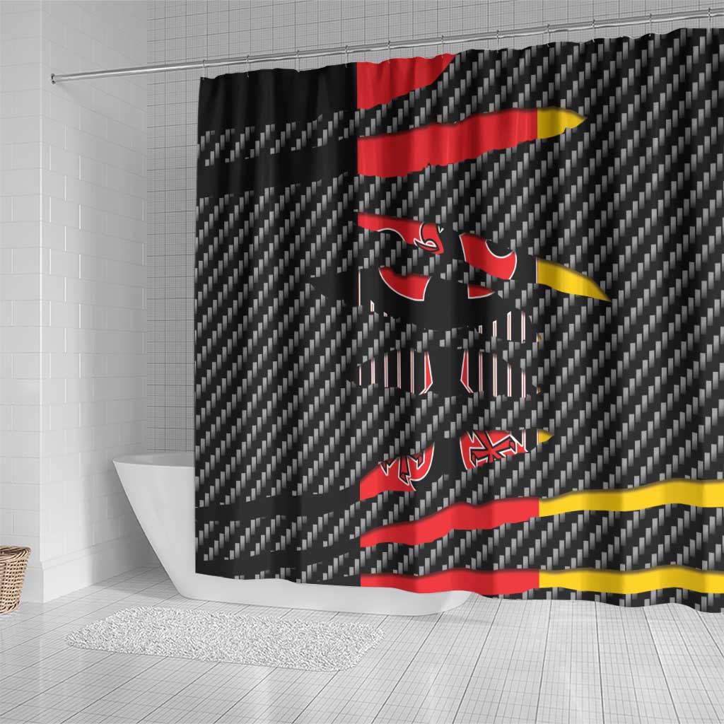 Germany Beast Shower Curtain Ripped Flag Graphic - Wonder Print Shop