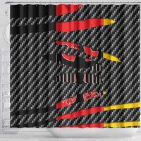Germany Beast Shower Curtain Ripped Flag Graphic - Wonder Print Shop