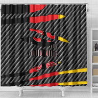 Germany Beast Shower Curtain Ripped Flag Graphic - Wonder Print Shop