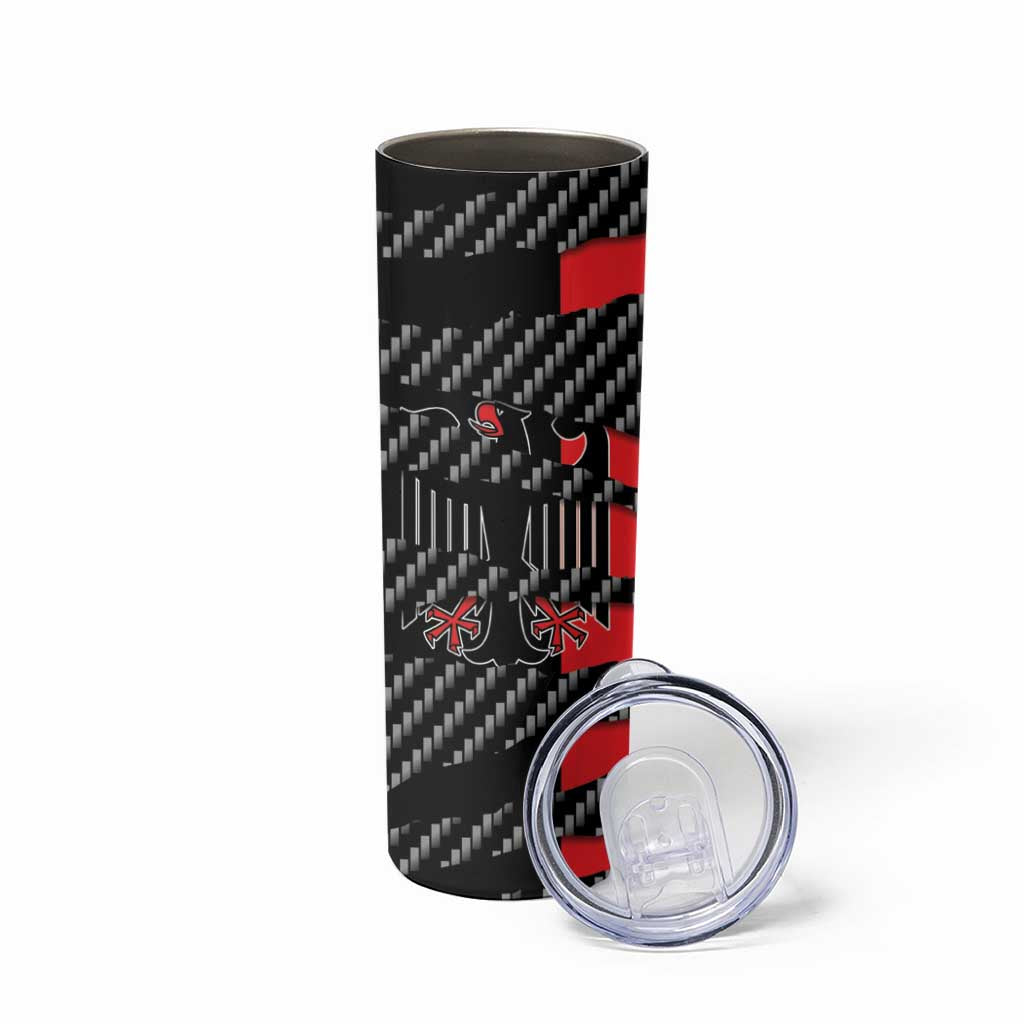 Germany Beast Skinny Tumbler Ripped Flag Graphic - Wonder Print Shop