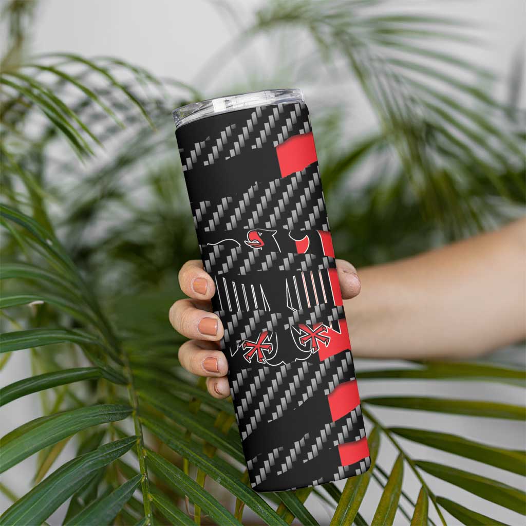 Germany Beast Skinny Tumbler Ripped Flag Graphic - Wonder Print Shop