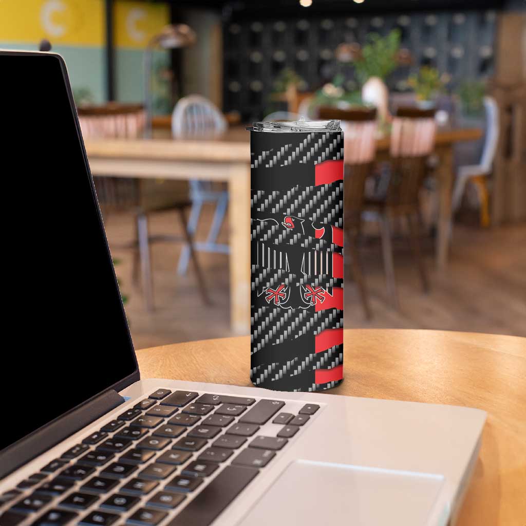 Germany Beast Skinny Tumbler Ripped Flag Graphic - Wonder Print Shop