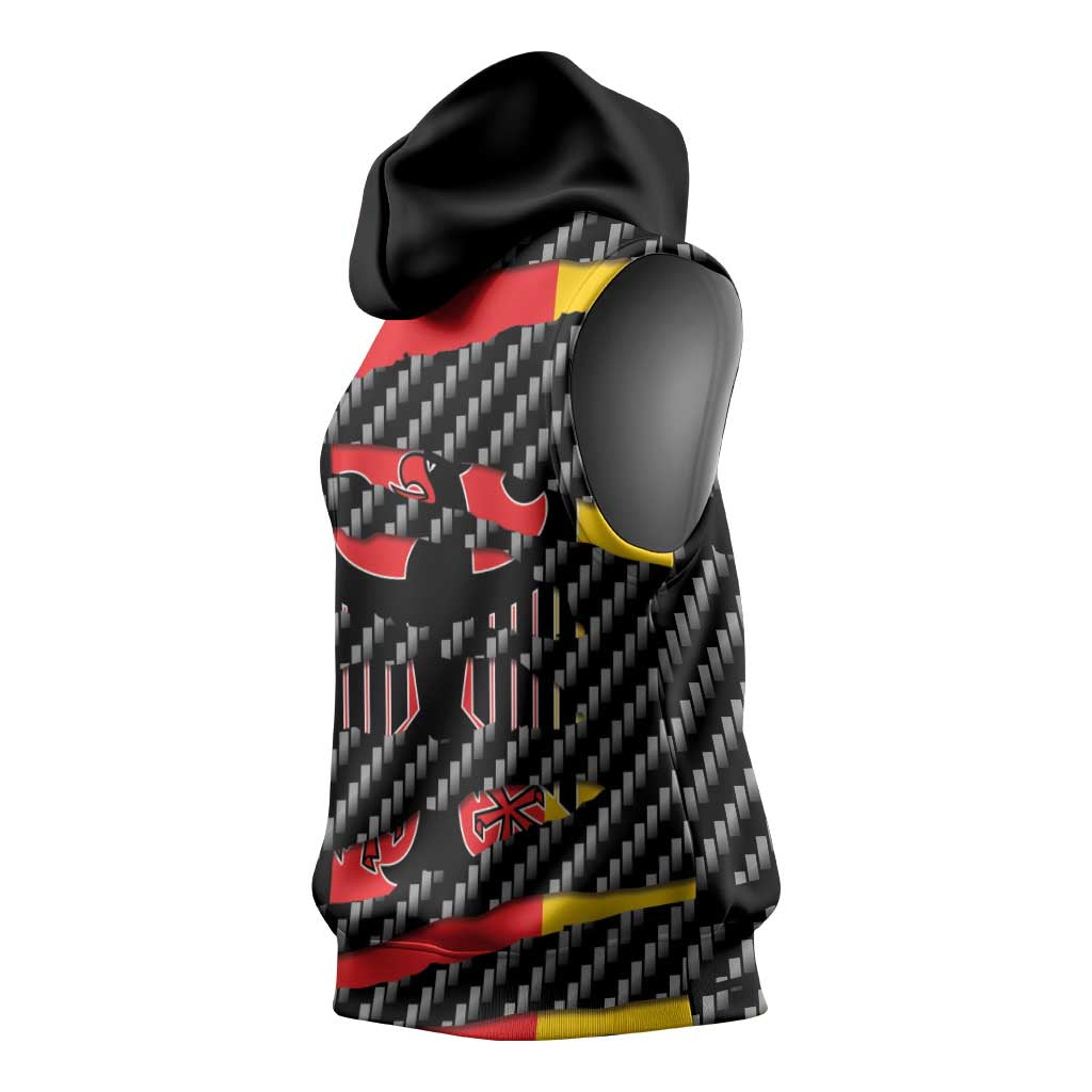 Germany Beast Sleeveless Hoodie Ripped Flag Graphic - Wonder Print Shop