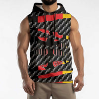 Germany Beast Sleeveless Hoodie Ripped Flag Graphic - Wonder Print Shop