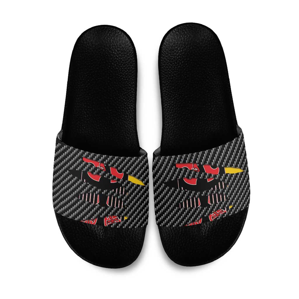 Germany Beast Slide Sandals Ripped Flag Graphic - Wonder Print Shop