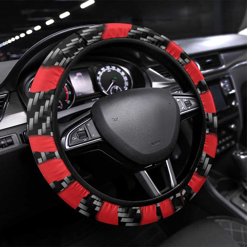 Germany Beast Steering Wheel Cover Ripped Flag Graphic - Wonder Print Shop