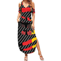 Germany Beast Summer Maxi Dress Ripped Flag Graphic - Wonder Print Shop