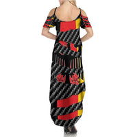 Germany Beast Summer Maxi Dress Ripped Flag Graphic - Wonder Print Shop
