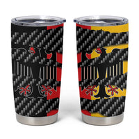Germany Beast Tumbler Cup Ripped Flag Graphic - Wonder Print Shop