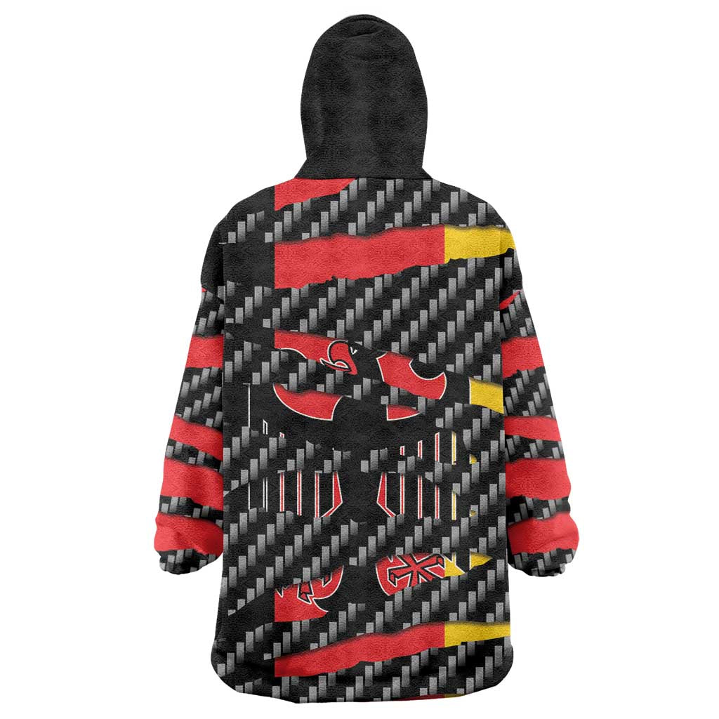 Germany Beast Wearable Blanket Hoodie Ripped Flag Graphic - Wonder Print Shop