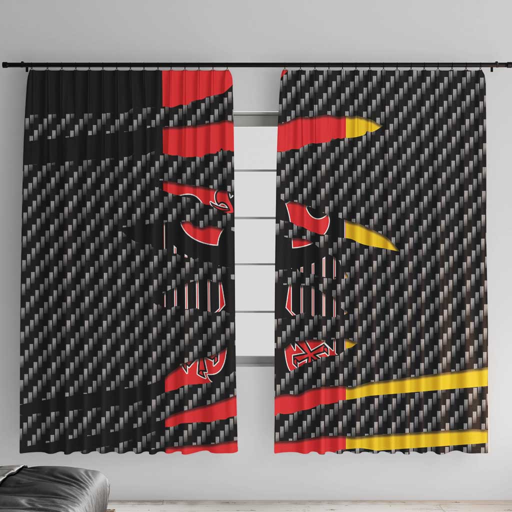 Germany Beast Window Curtain Ripped Flag Graphic - Wonder Print Shop