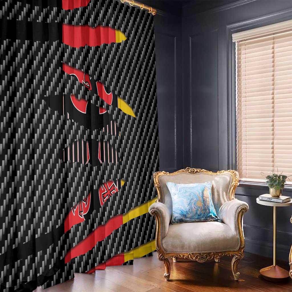 Germany Beast Window Curtain Ripped Flag Graphic - Wonder Print Shop