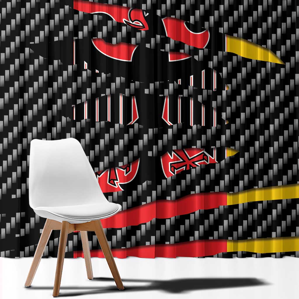 Germany Beast Window Curtain Ripped Flag Graphic - Wonder Print Shop