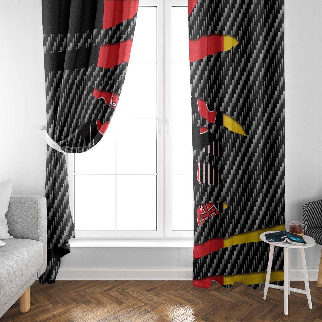 Germany Beast Window Curtain Ripped Flag Graphic - Wonder Print Shop