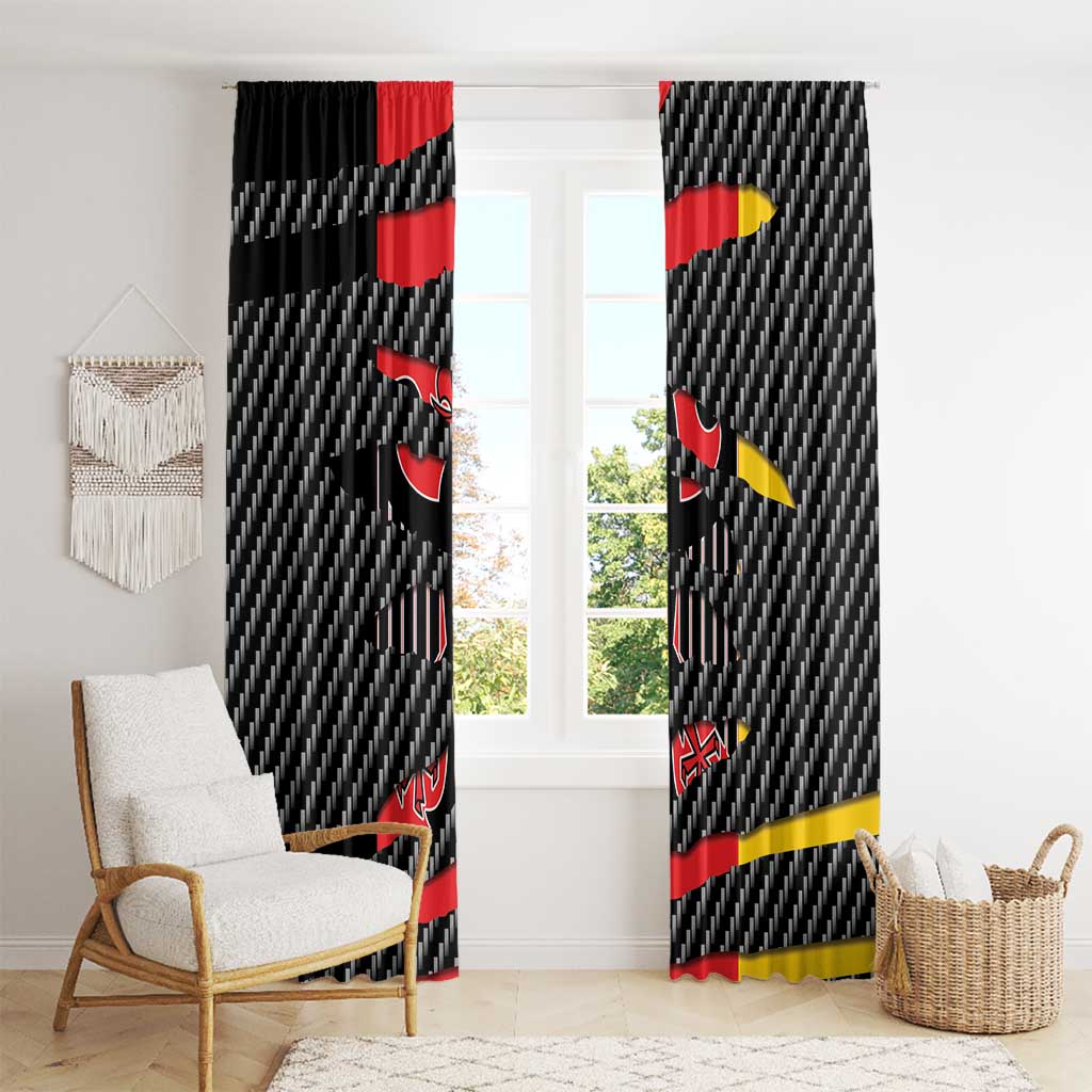 Germany Beast Window Curtain Ripped Flag Graphic - Wonder Print Shop