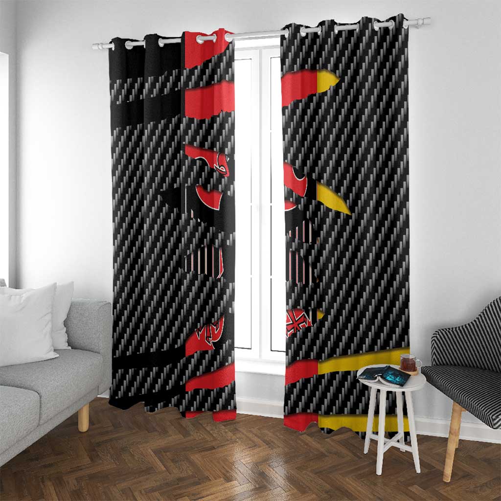Germany Beast Window Curtain Ripped Flag Graphic - Wonder Print Shop
