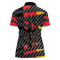 Germany Beast Women Polo Shirt Ripped Flag Graphic - Wonder Print Shop
