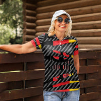 Germany Beast Women Polo Shirt Ripped Flag Graphic - Wonder Print Shop