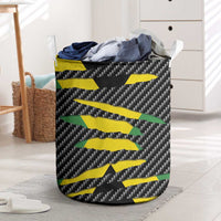 Jamaica Beast Laundry Basket Ripped Flag Graphic - Wonder Print Shop