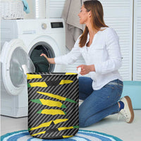 Jamaica Beast Laundry Basket Ripped Flag Graphic - Wonder Print Shop