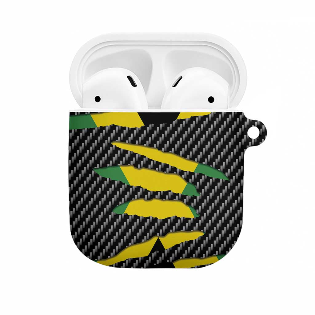 Jamaica Beast AirPods Case Ripped Flag Graphic - Wonder Print Shop