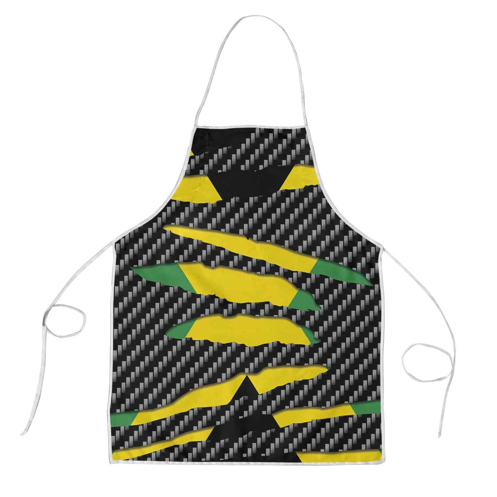 Jamaica Beast Apron Ripped Flag Graphic - Wonder Print Shop