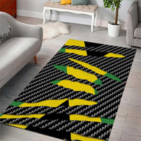 Jamaica Beast Area Rug Ripped Flag Graphic - Wonder Print Shop