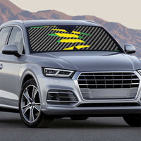 Jamaica Beast Auto Sun Shade Ripped Flag Graphic - Wonder Print Shop