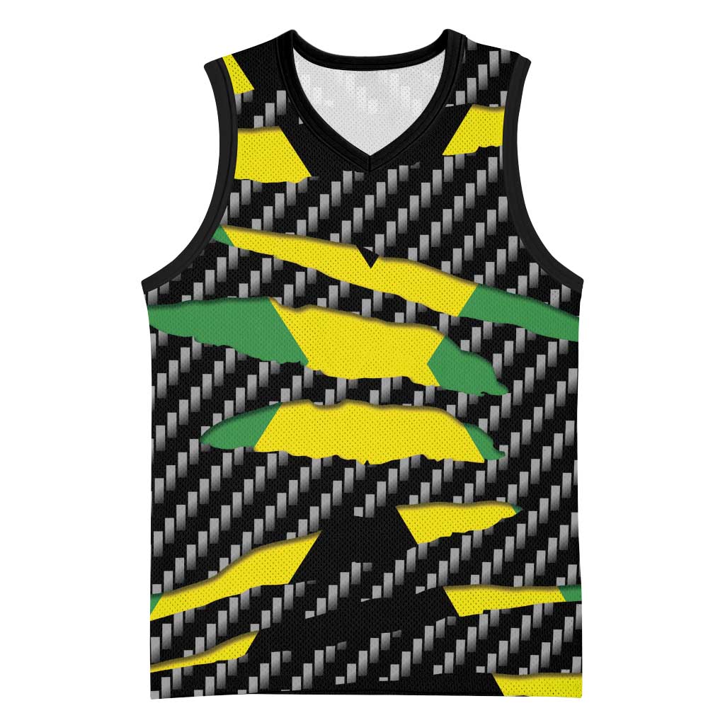 Jamaica Beast Basketball Jersey Ripped Flag Graphic - Wonder Print Shop