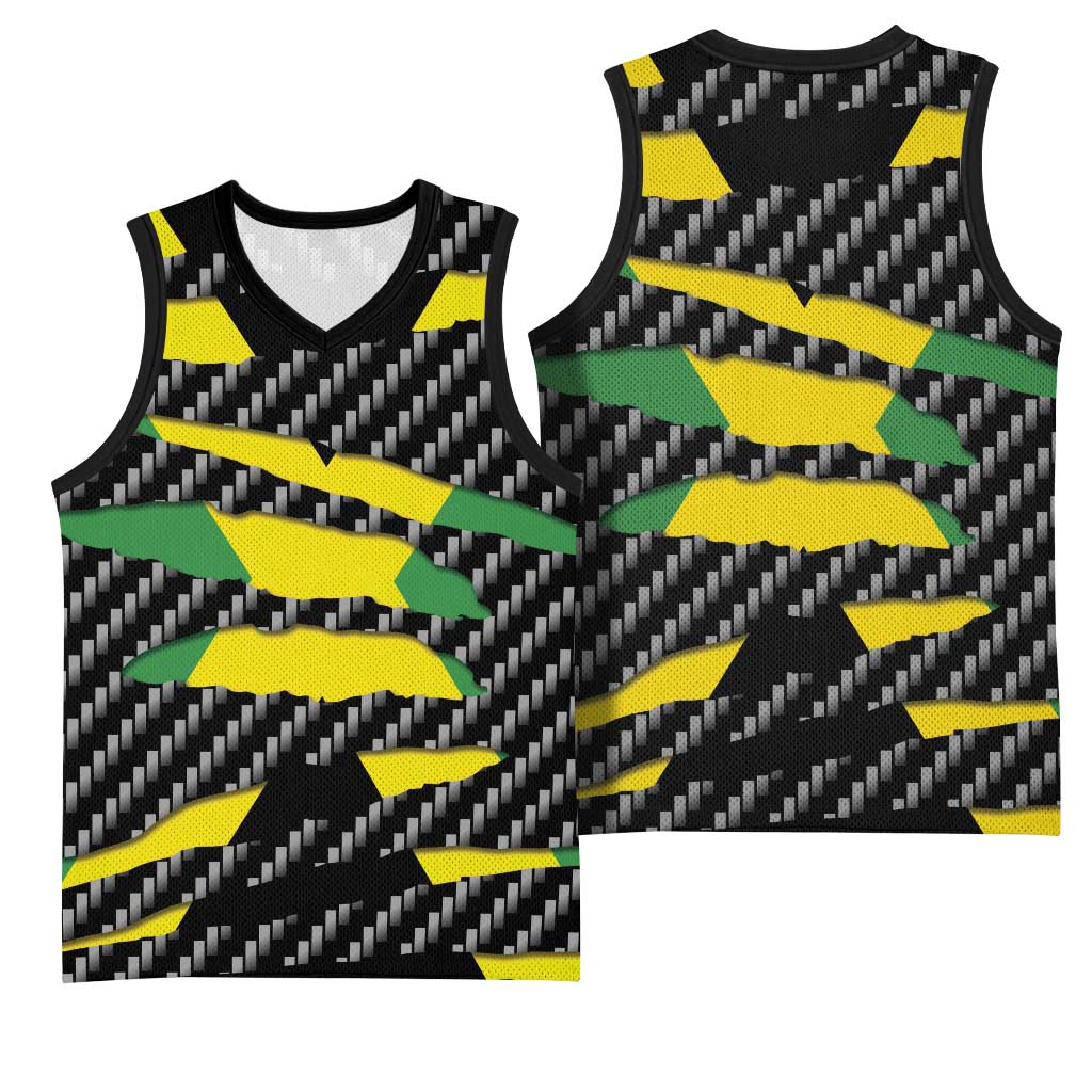 Jamaica Beast Basketball Jersey Ripped Flag Graphic - Wonder Print Shop