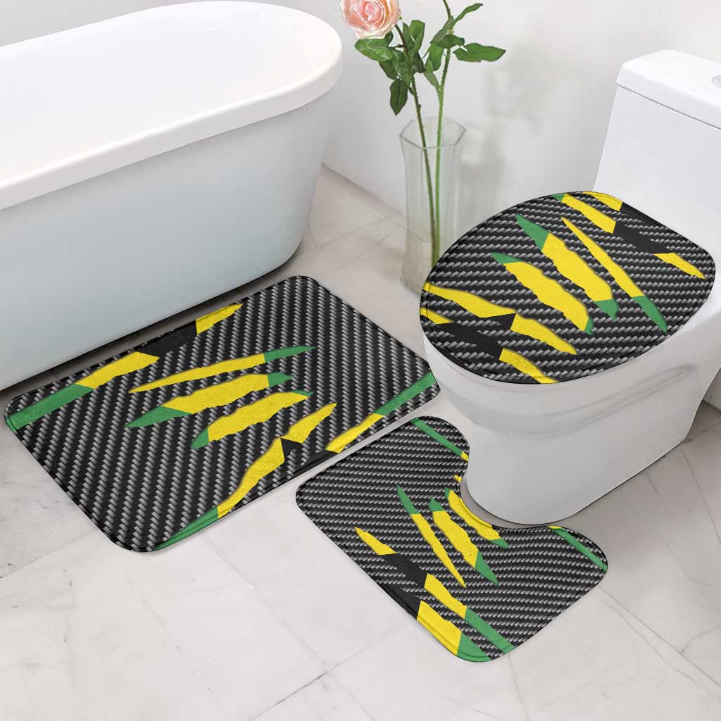 Jamaica Beast Bathroom Set Ripped Flag Graphic - Wonder Print Shop