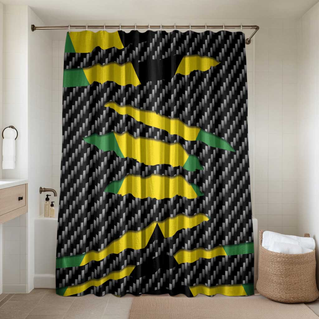 Jamaica Beast Bathroom Set Ripped Flag Graphic - Wonder Print Shop