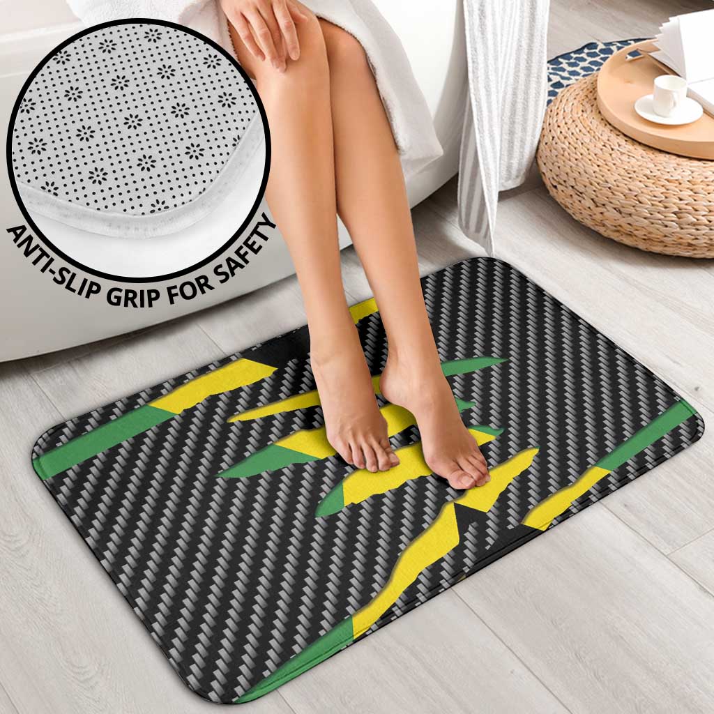 Jamaica Beast Bathroom Set Ripped Flag Graphic - Wonder Print Shop