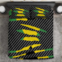 Jamaica Beast Bedding Set Ripped Flag Graphic - Wonder Print Shop