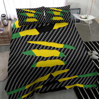 Jamaica Beast Bedding Set Ripped Flag Graphic - Wonder Print Shop