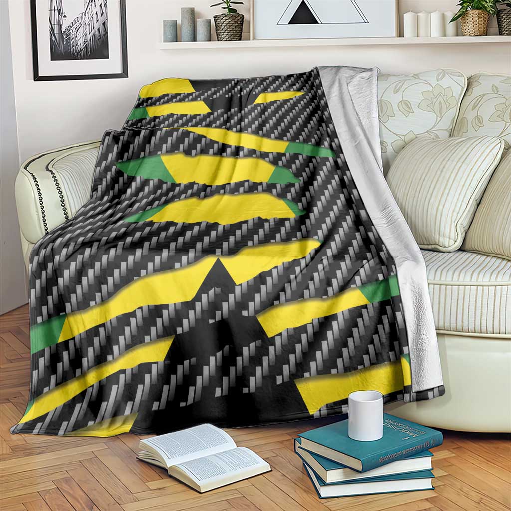 Jamaica Beast Blanket Ripped Flag Graphic - Wonder Print Shop
