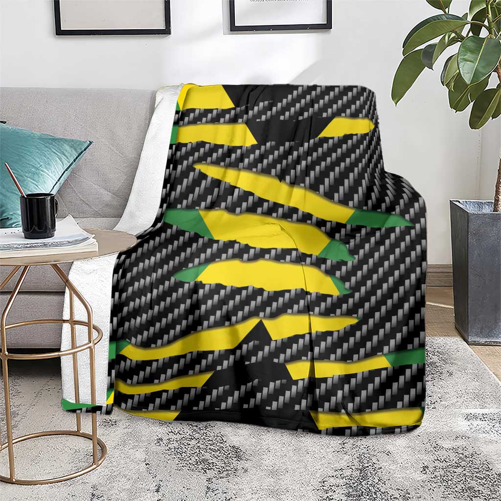 Jamaica Beast Blanket Ripped Flag Graphic - Wonder Print Shop